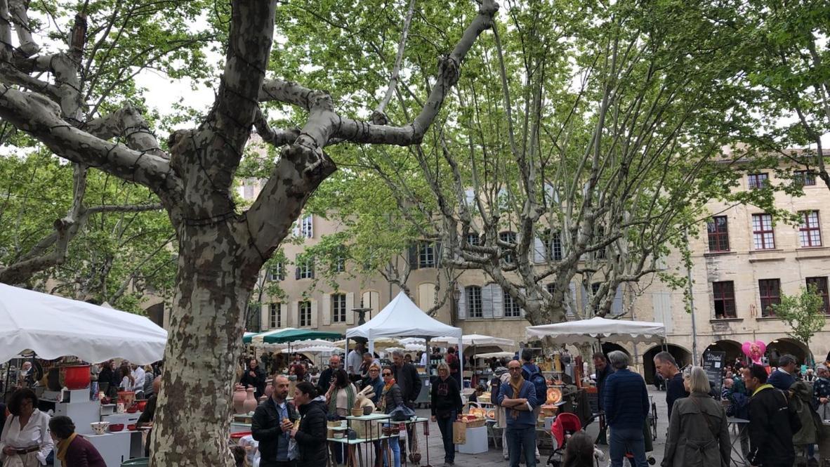 Uzes A Pied, Appartement Dans Cadre D'Exception Kültér fotó